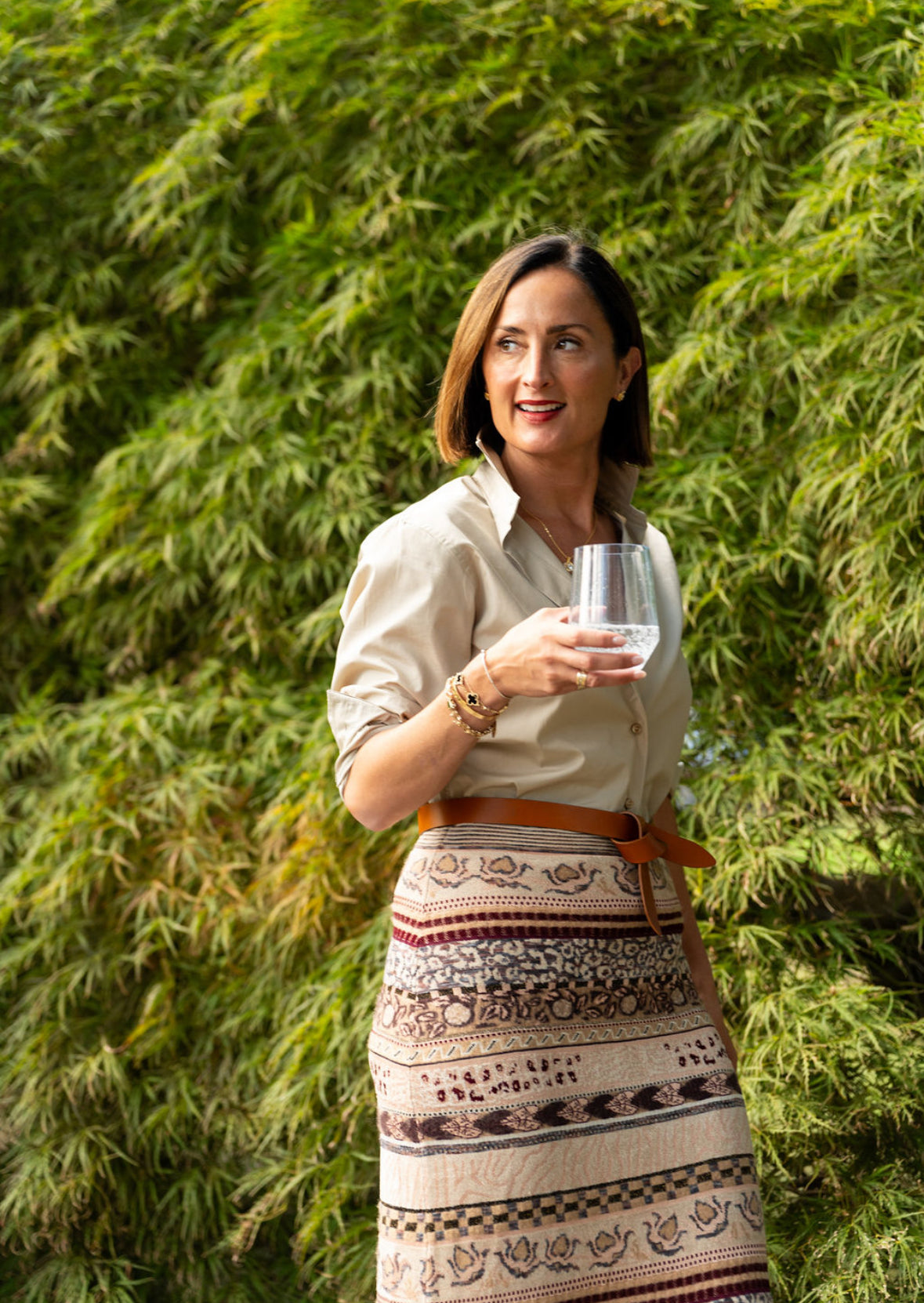 The Jackie Button Down in Khaki
