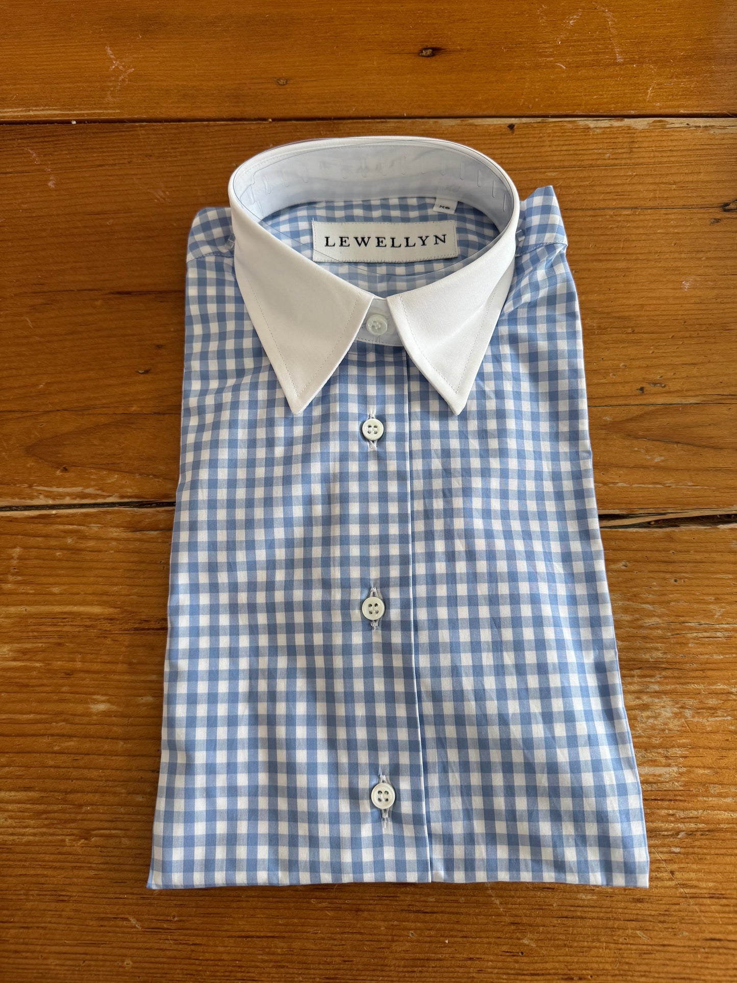 The Jackie Button Down in Blue Gingham